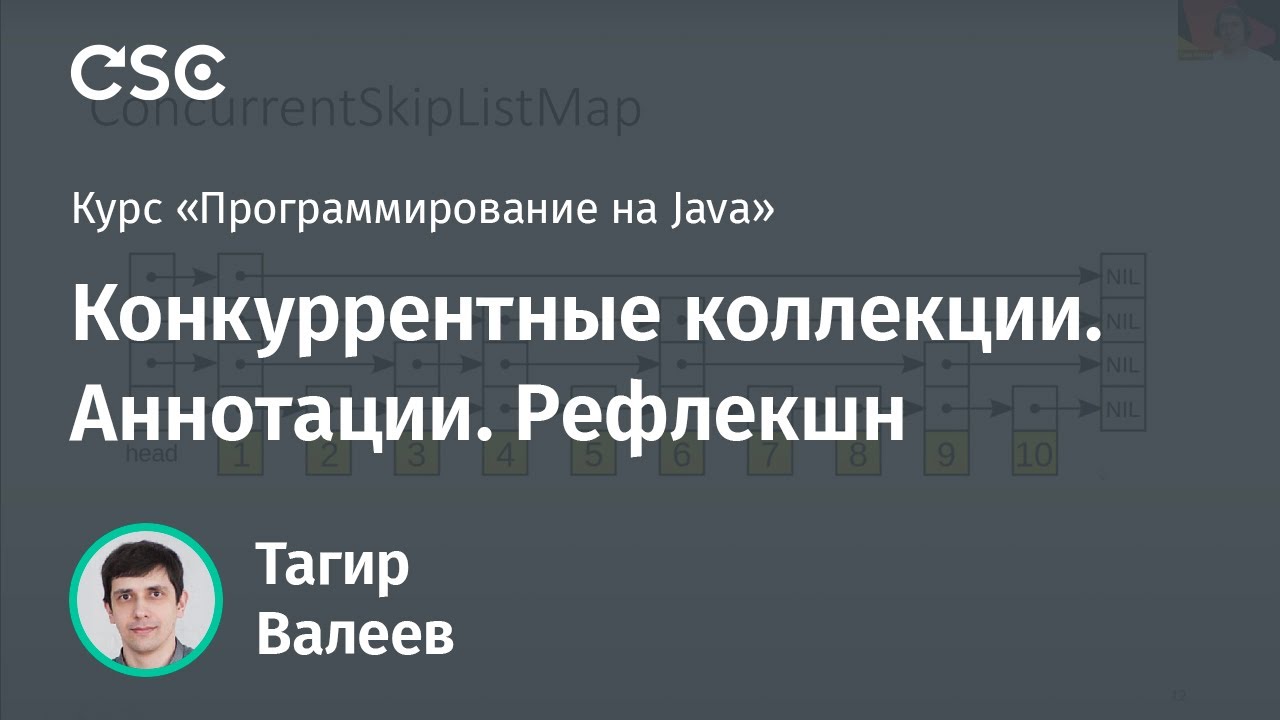 Лекция 12. Конкуррентные коллекции. Аннотации. Рефлекшн (Программирование на Java)