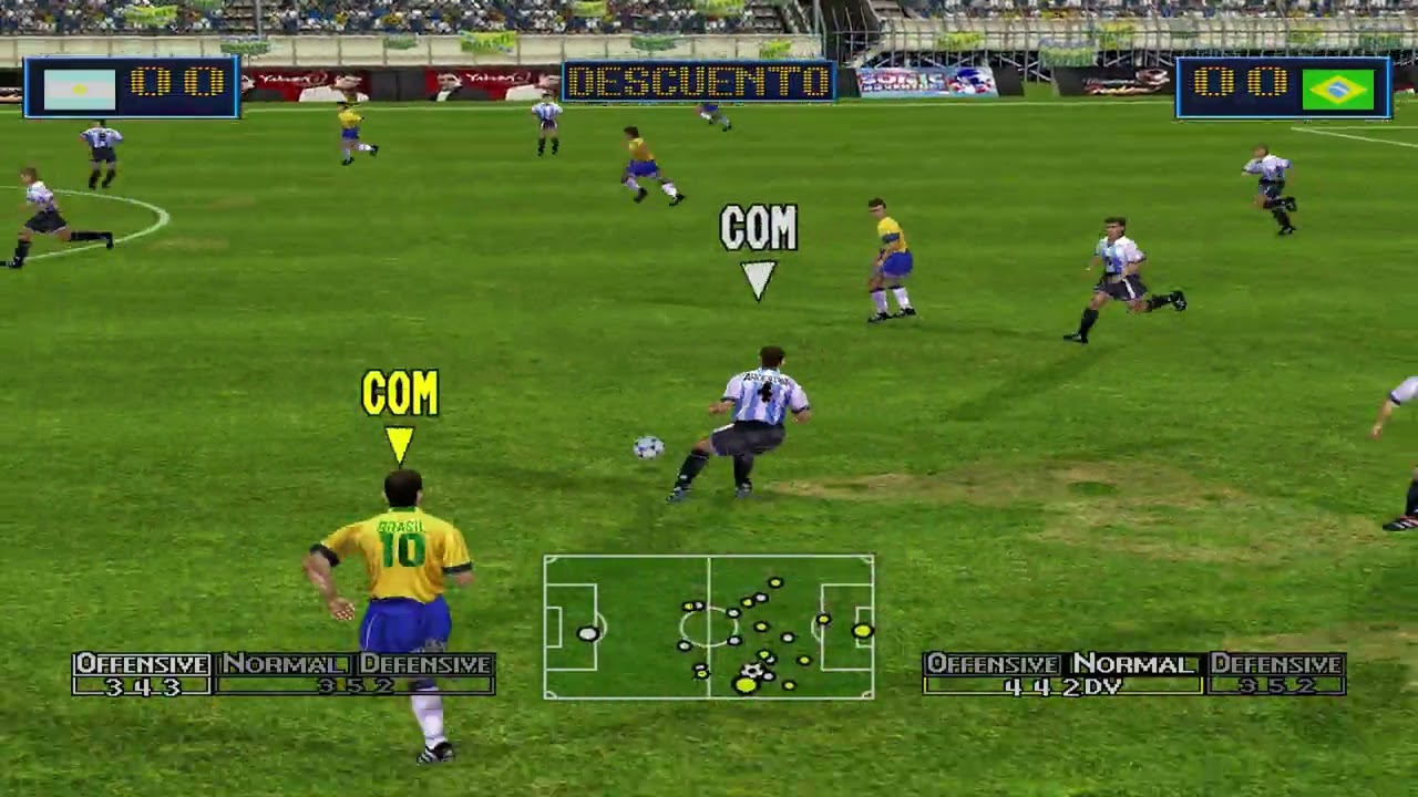 Virtua Striker 2 Remaster 2025 (texture pack) Argentina vs Brasil