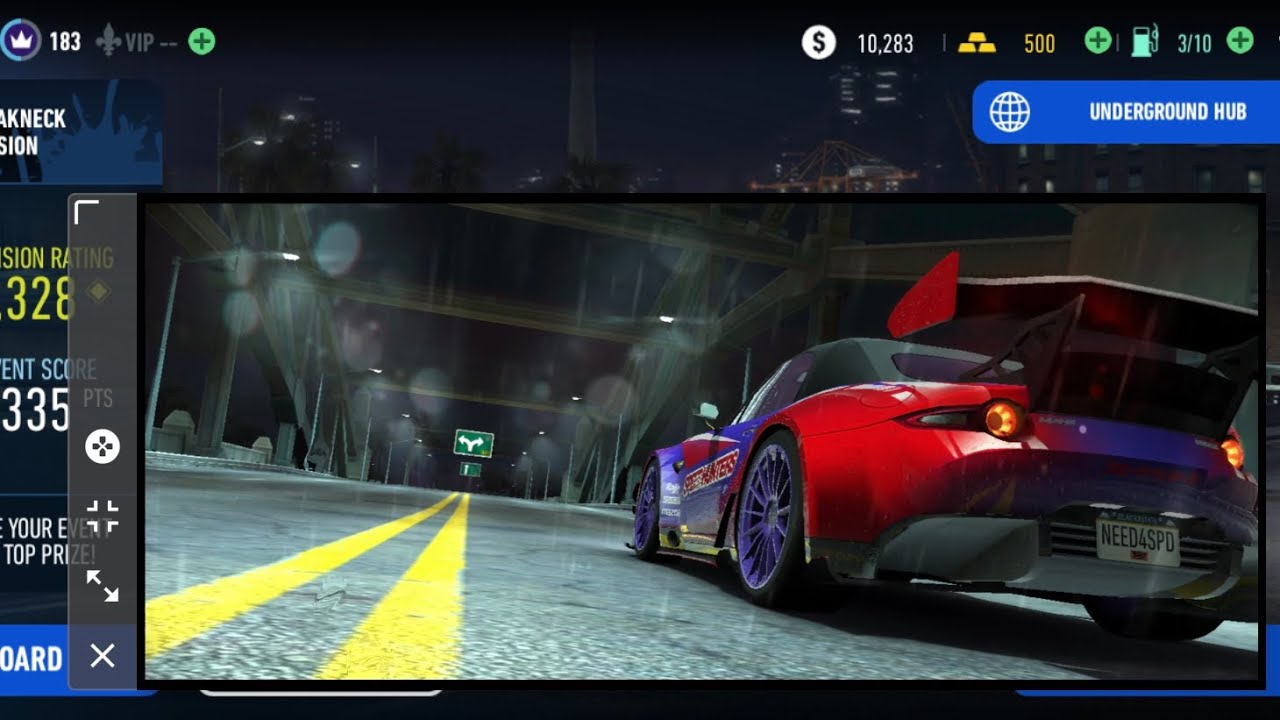 Outskirts  4 races  (MAZDA → DeLorean → McLaren → MAZDA) | nfsnl ugr