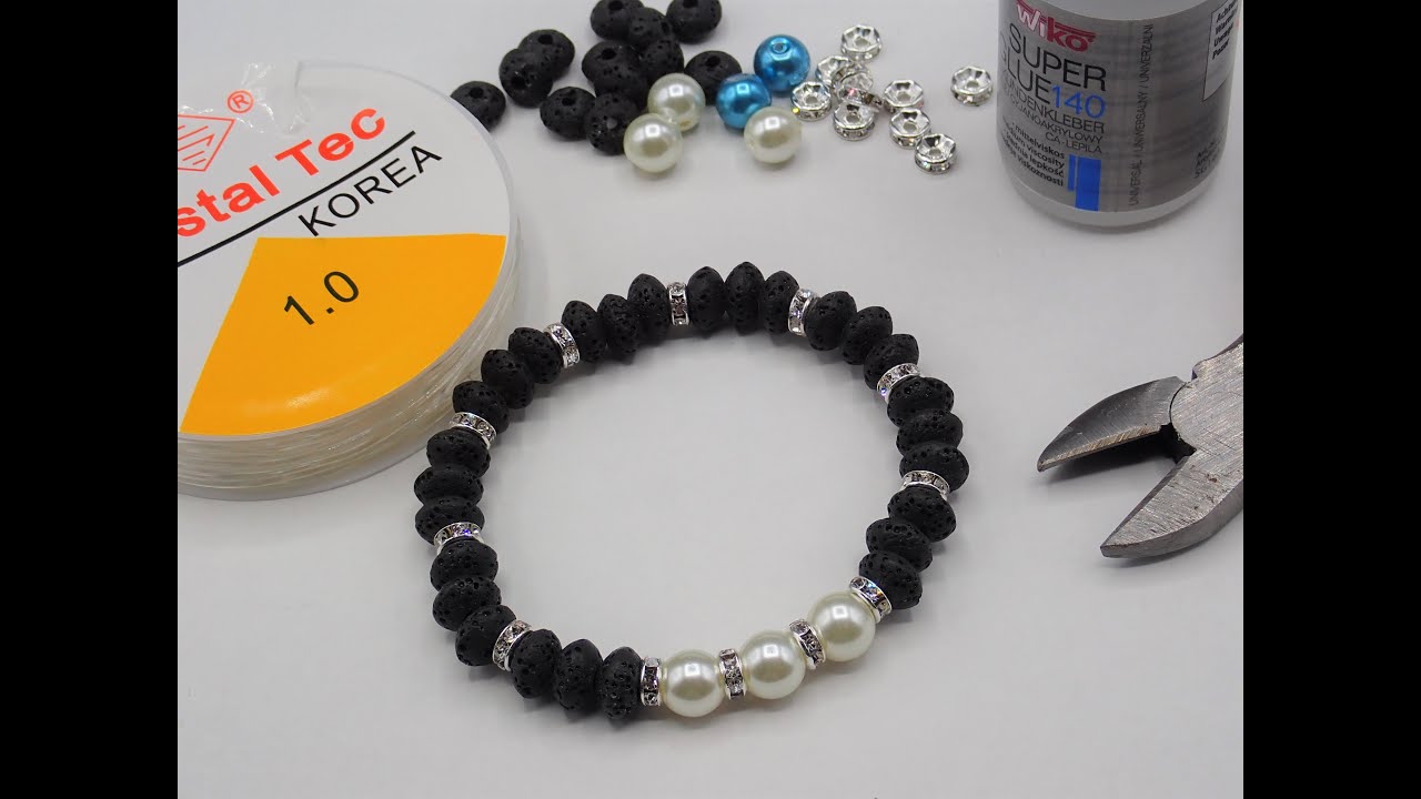 Anleitung elastisches Armband - Schmuck selber machen - DIY