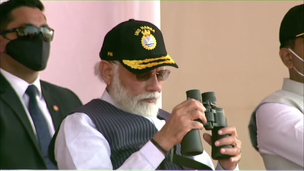 PM Modi attends Sail Parade and Fly Past at Miramar in Panaji, Goa