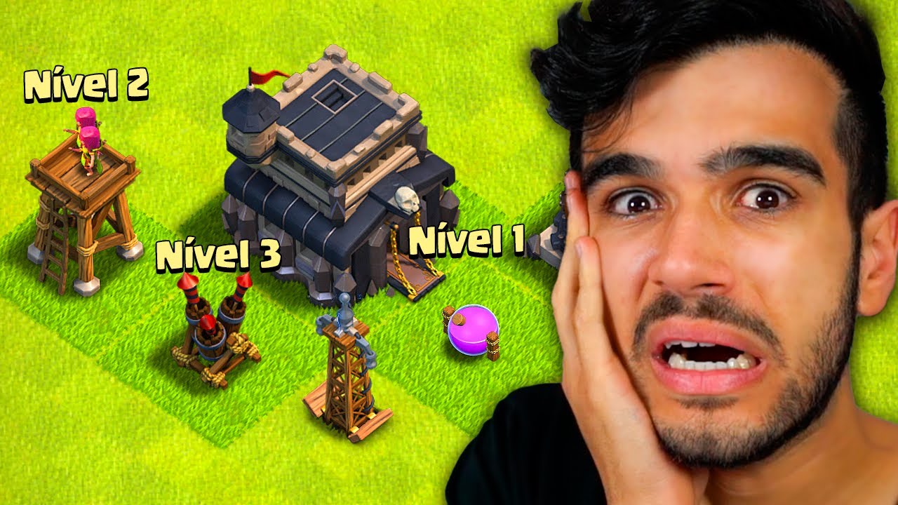 SALVANDO O CV9 MAIS RUSHADO DO CLASH OF CLANS!