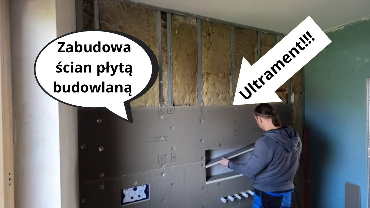 Zabudowa ścian płytą budowlaną Ultrament - remont4you