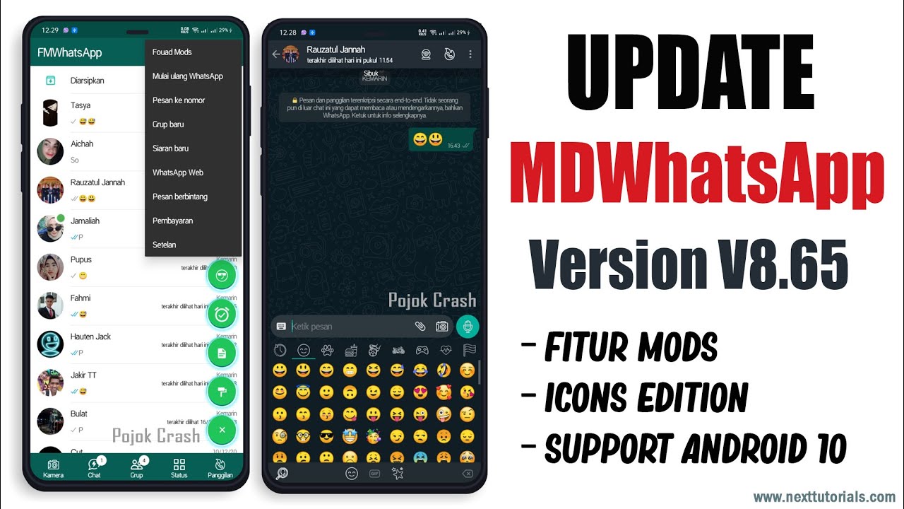 UPDATE TERBARU || MDWhatsApp v8.65 Rilis Fitur Paling Keren & Kece