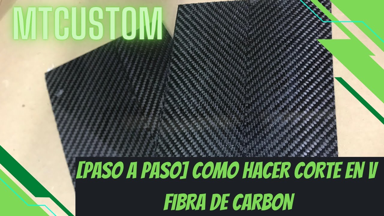PASO A PASOCOMO HACER  CORTE EN V FIBRA DE CARBON