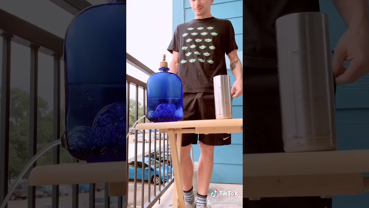 Antique Glass Gravity Bong / Jibber