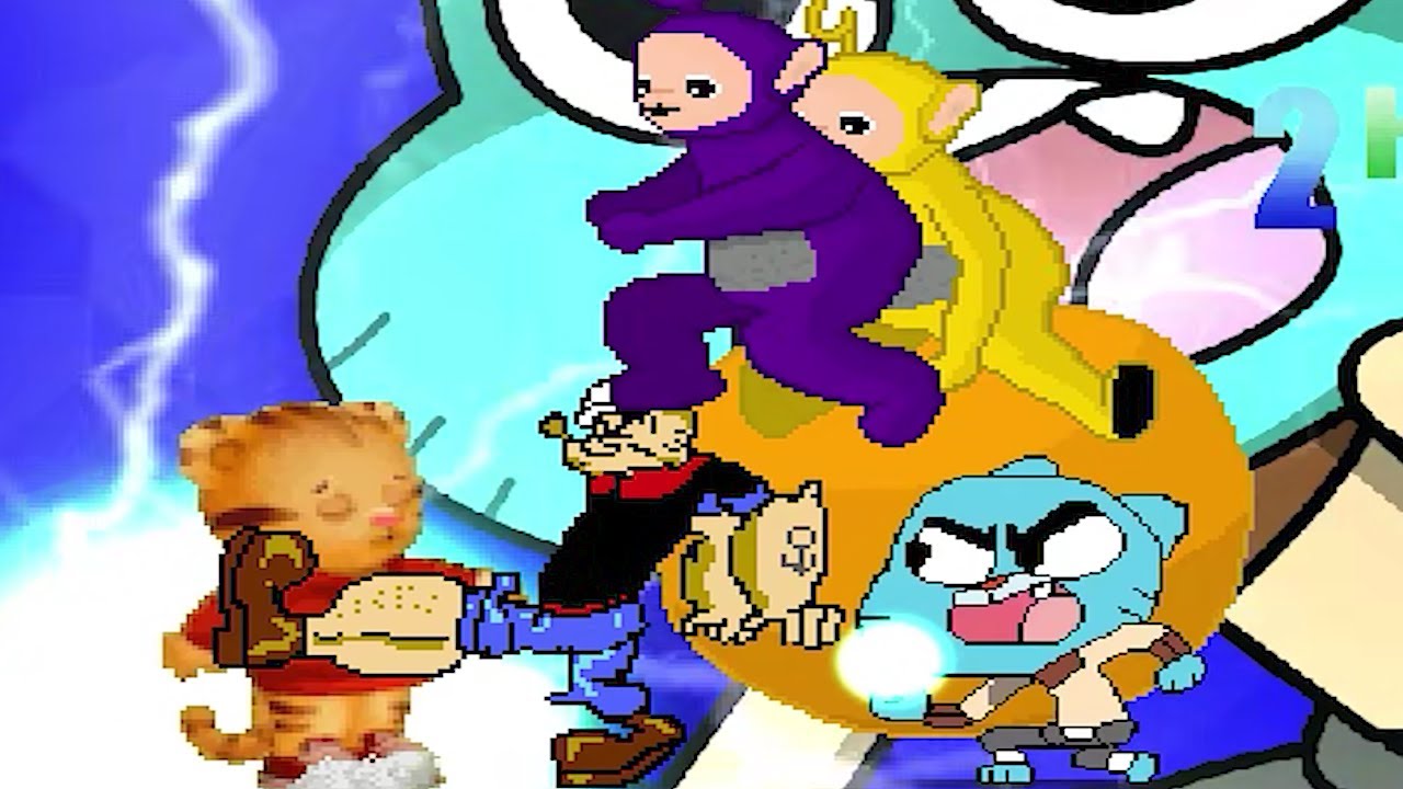 GUMBALL & DANIEL TIGER TEAM UP vs MUGEN CHARACTERS in SURVIVAL MODE | FUNNY GAMING