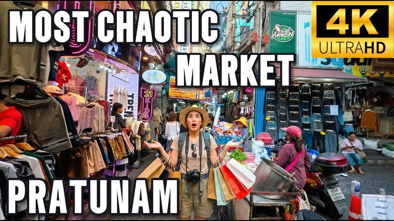 Bangkok’s MOST Chaotic Market 😱 | Pratunam Market Walking Tour