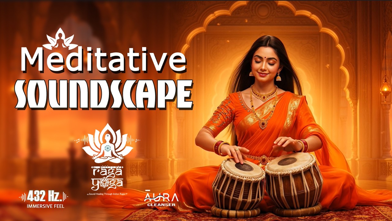 Indian Classical Ambient Meditation | Veena Flute & Tabla Fusion | 1 Hour Spiritual Soundscape