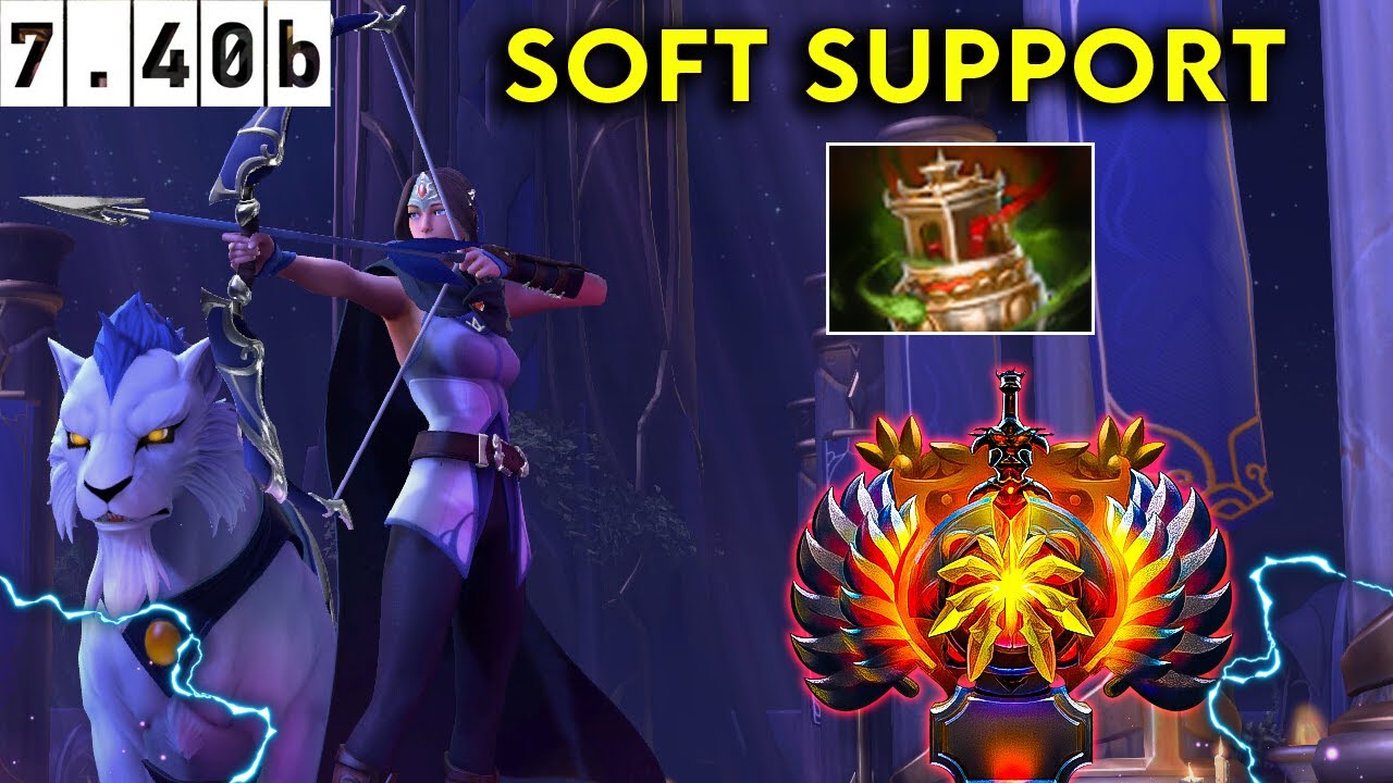 Mirana Immortal Soft Support - Dota 2 Patch 7.40b Pro Pub Gameplay