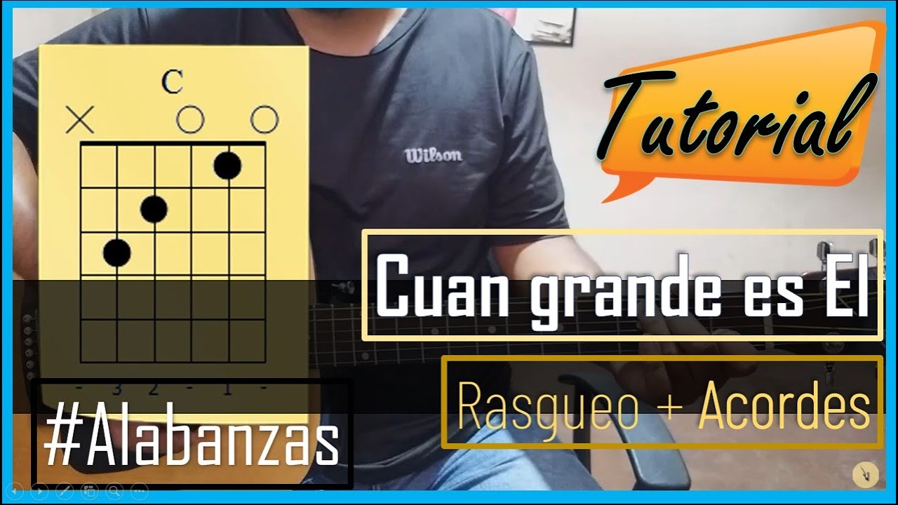 cuan grande es el tutorial con guitarra acustica| How great thou art guitar Lesson | Fender