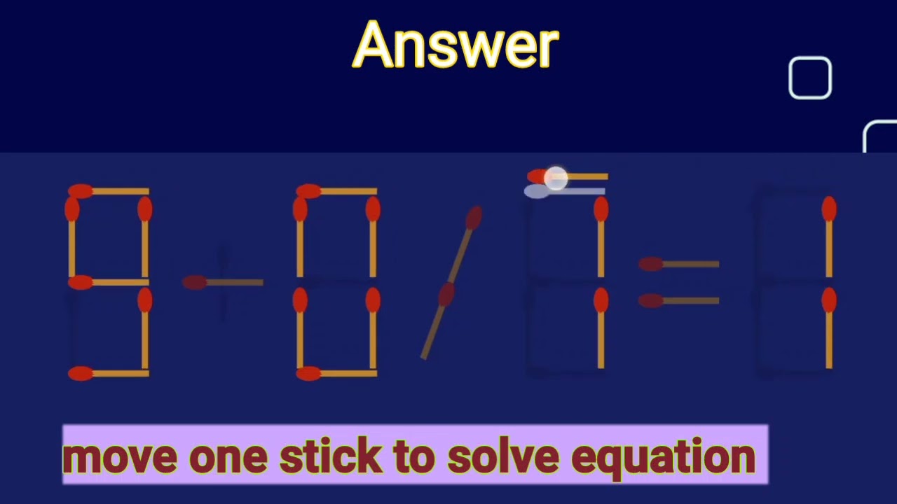 Turn the wrong equation into correct || maths matchstick puzzle || opinion mind D ||