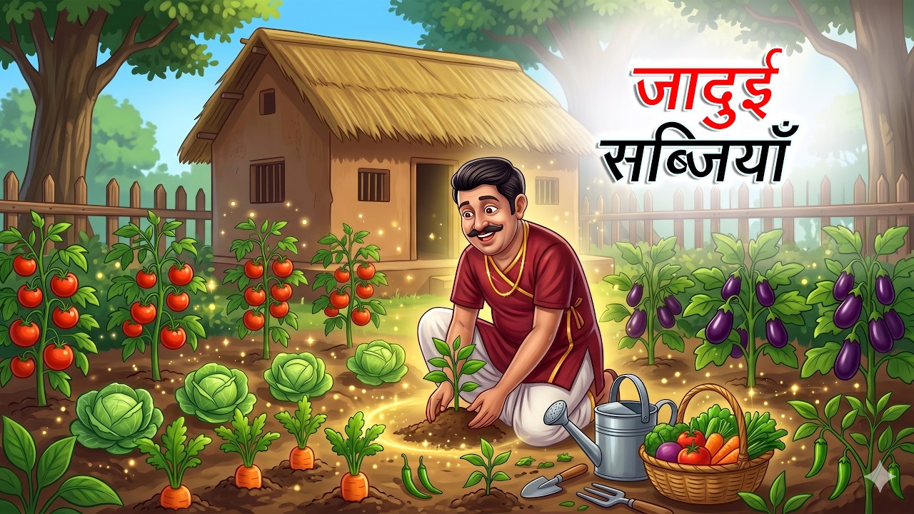 जादुई सब्जियाँ | Magical Vegetables | Mystery Comedy Story | Hindi Animated Kahani