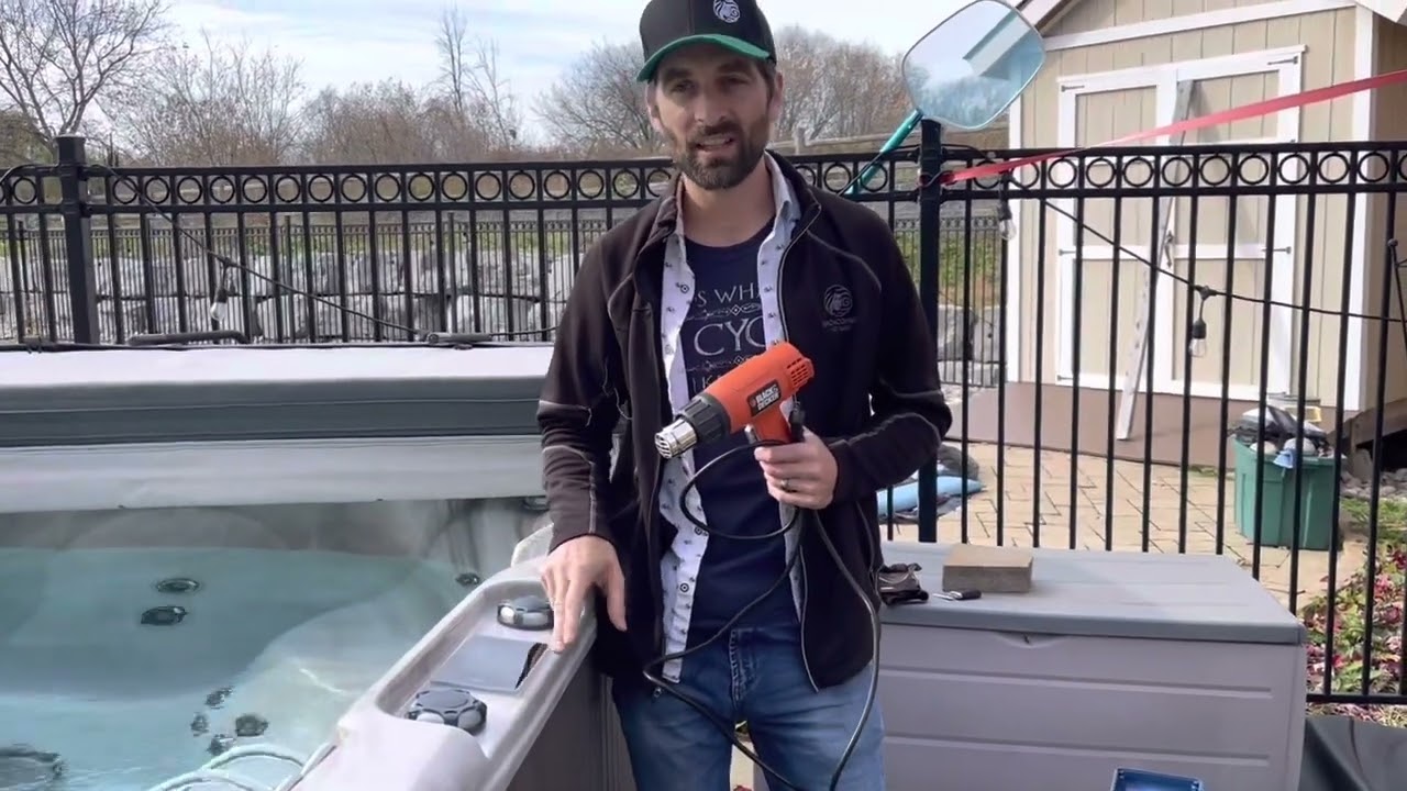 Hot tub control panel removal and replacement