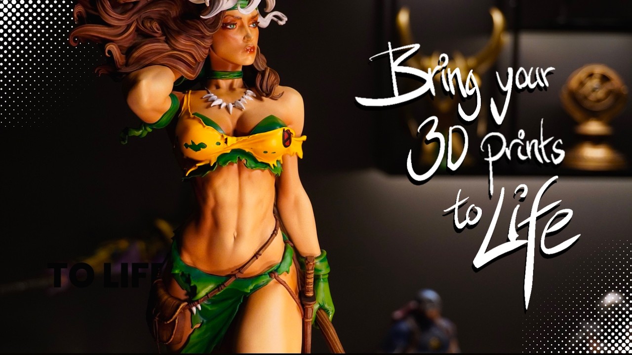 X-Men Rogue - Painting Flesh tones N’Bringing Life to Your 3D prints!