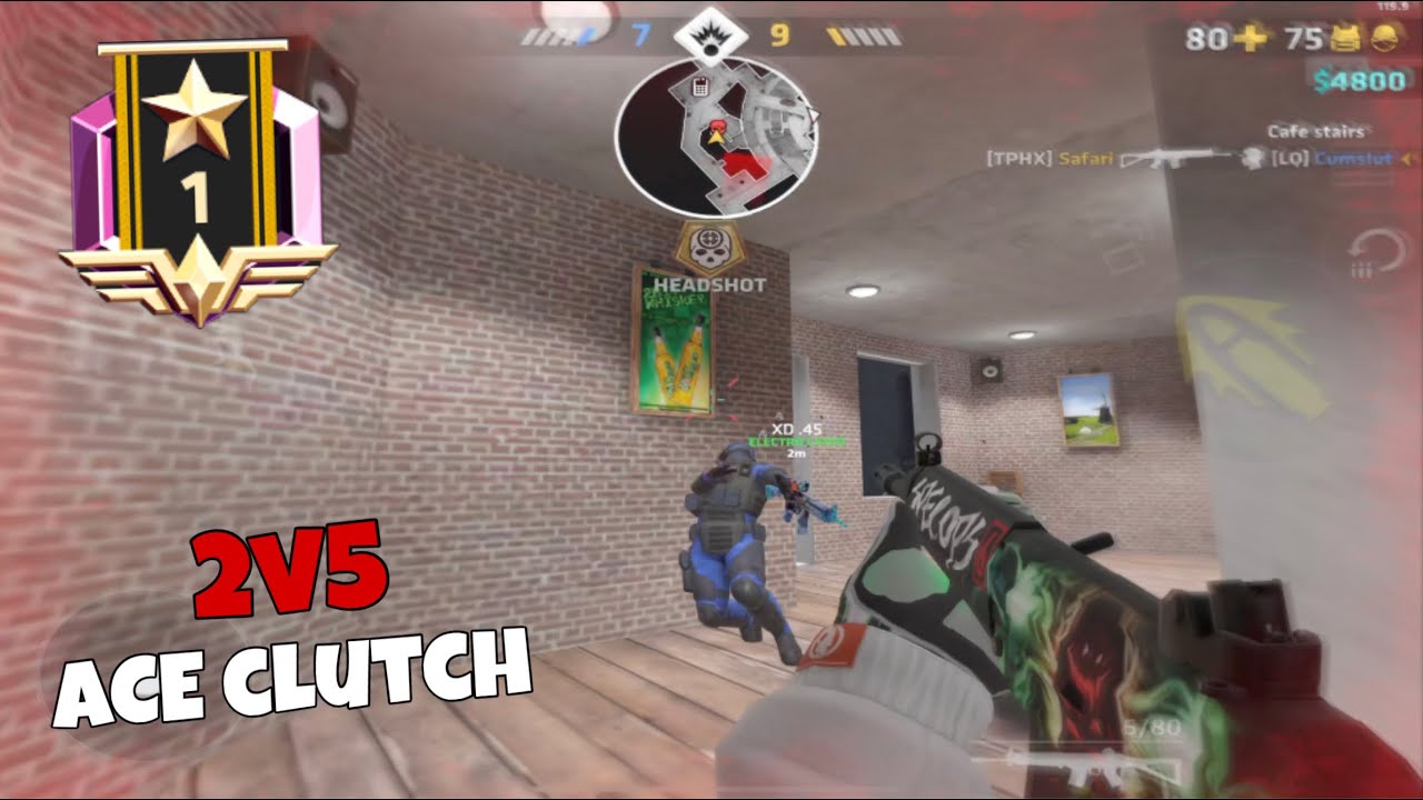 Critical Ops: ACE CLUTCHING in a INTENSE 2V5 SITUATION