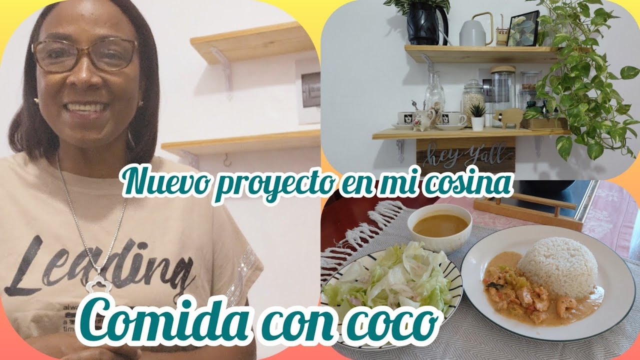 Comida con coco. Nuevo proyecto en  mi cosina 