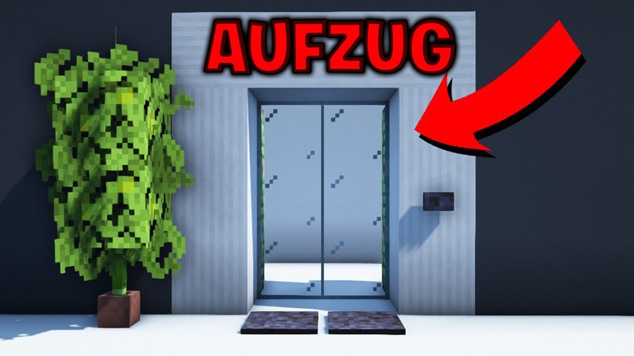 Minecraft Aufzug bauen einfach 1.20 - Minecraft Fahrstuhl bauen Tutorial 1.20
