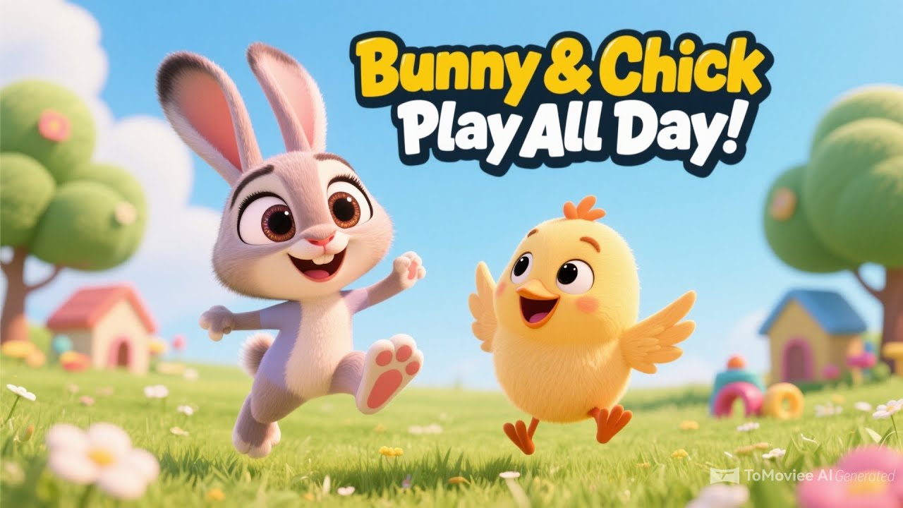 Hop, Hop Bunny & Cheep, Cheep Chick | Fun Kids Nursery Rhyme Song