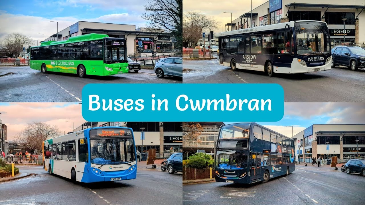 Buses in Cwmbran, Wales 2025