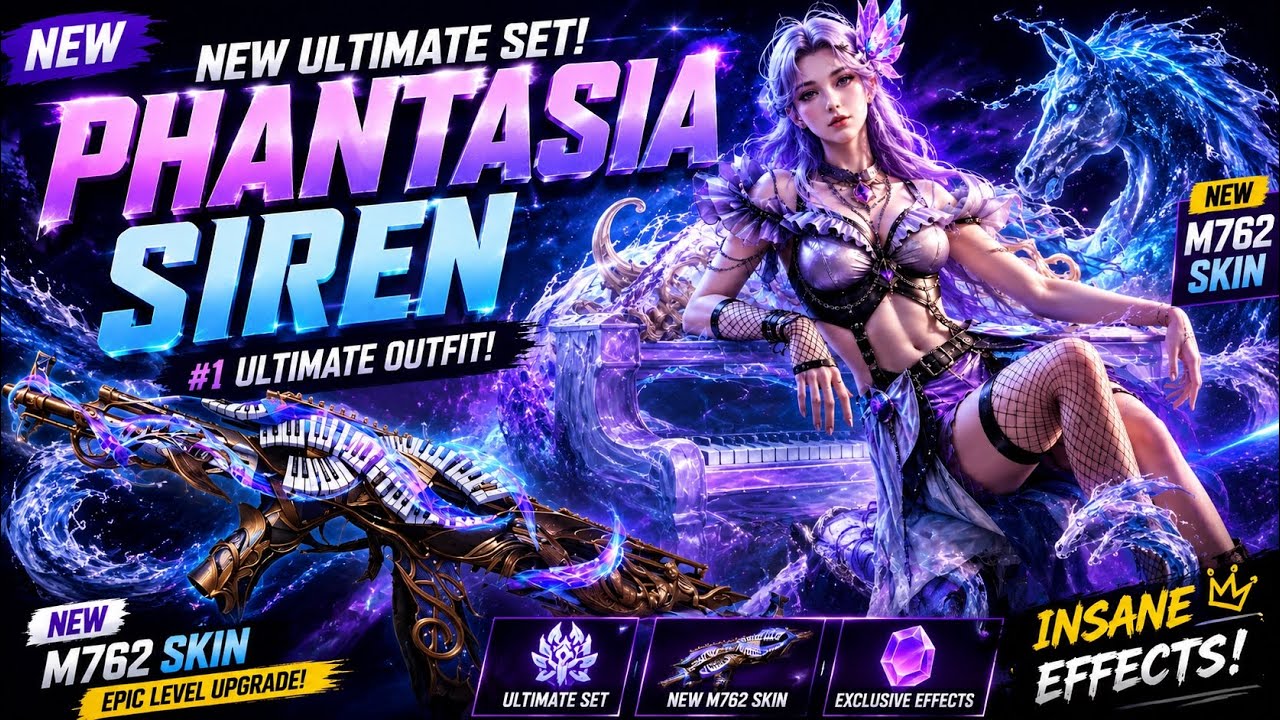 NEW PHANTASIA SIREN ULTIMATE SET 🔥 | NEW M762 SKIN + INSANE EFFECTS! 🌊💜