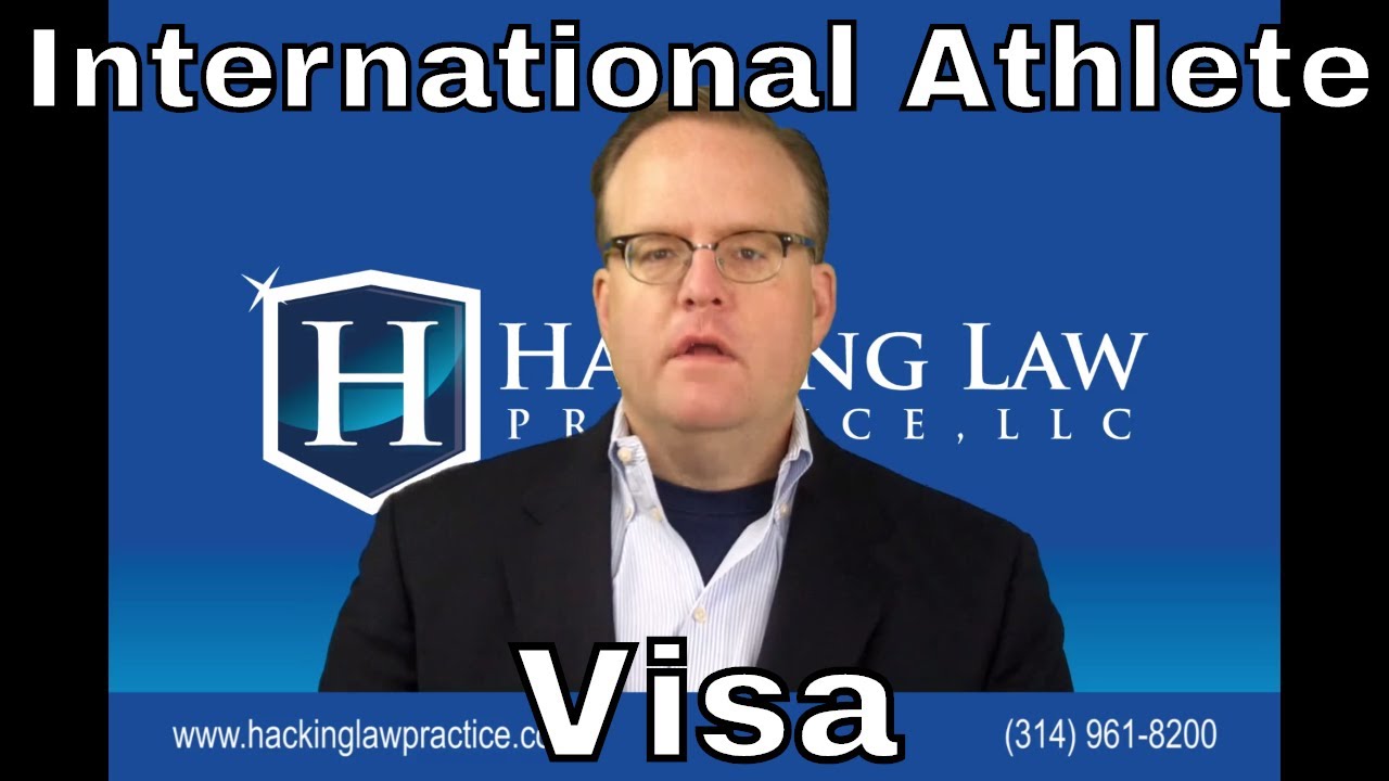 What visas are available for international athletes who want to work or compete in the US?