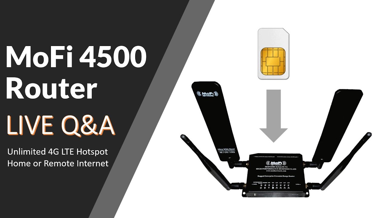MoFi 4500 4G LTE Internet Live Q&A