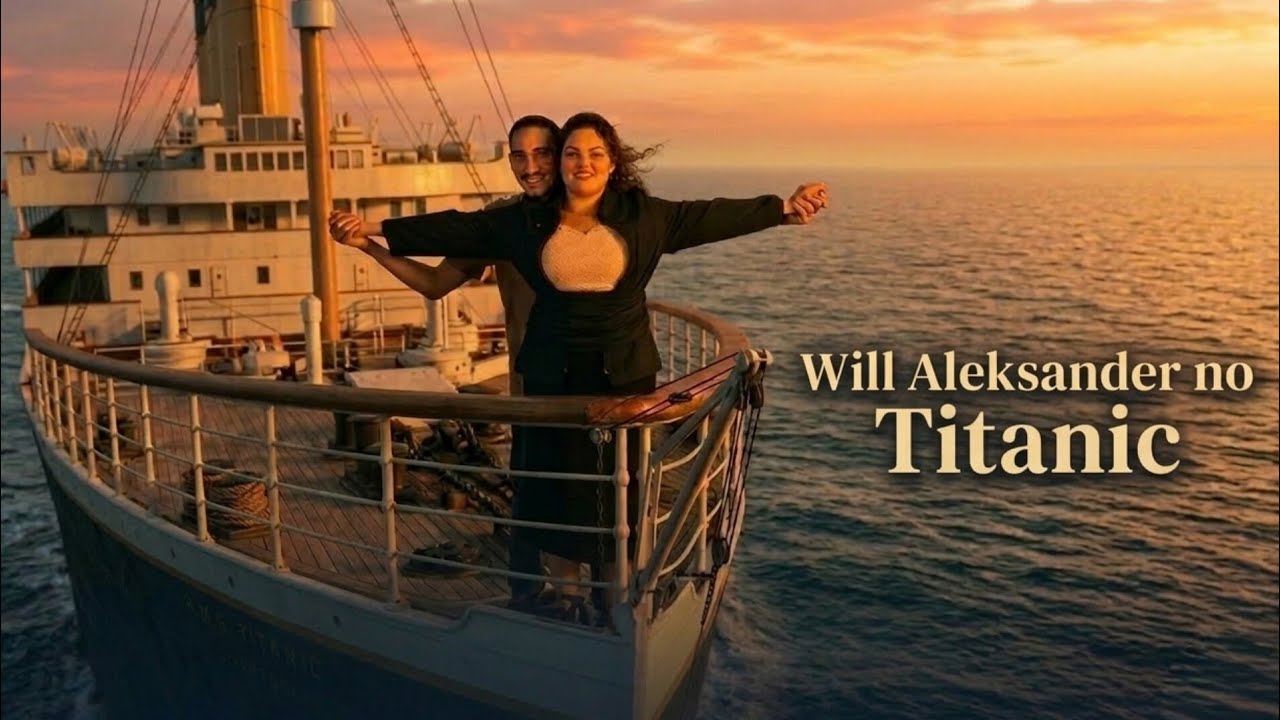 A magia do cinema: nossa cena do Titanic no chroma key. Do estúdio ao oceano - Will Aleksander 