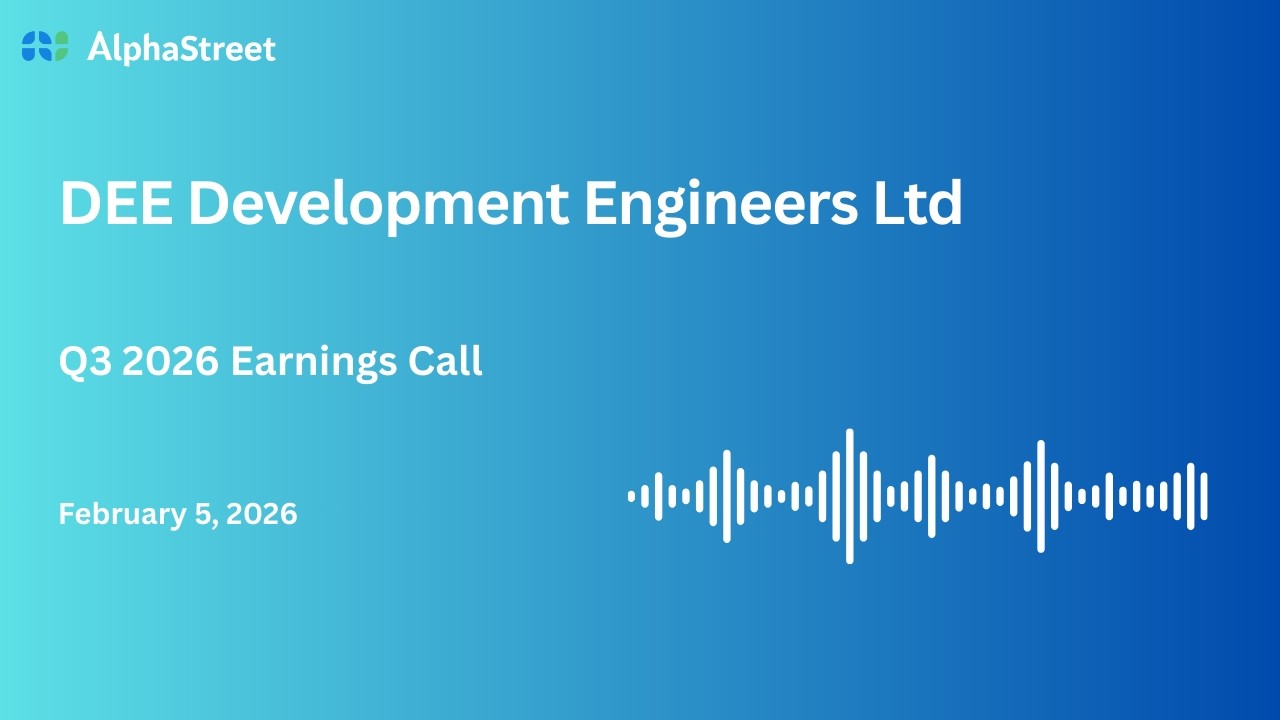 DEE Development Engineers Ltd Q3 FY2025-26 Earnings Conference Call