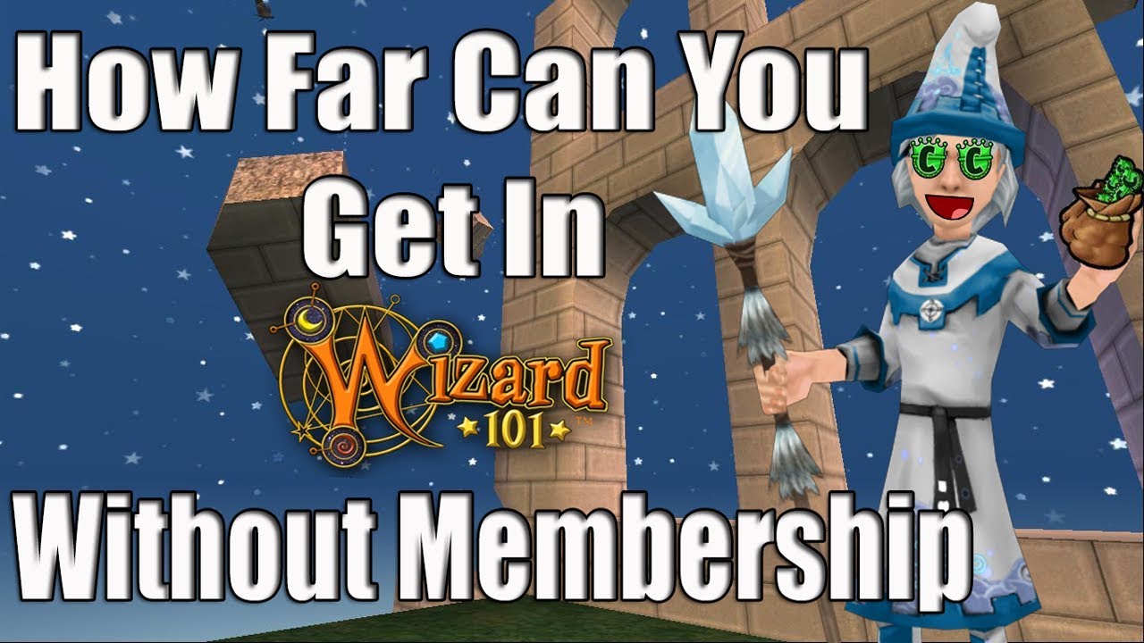 How far can you make it in Wizard101 without membership or crowns?