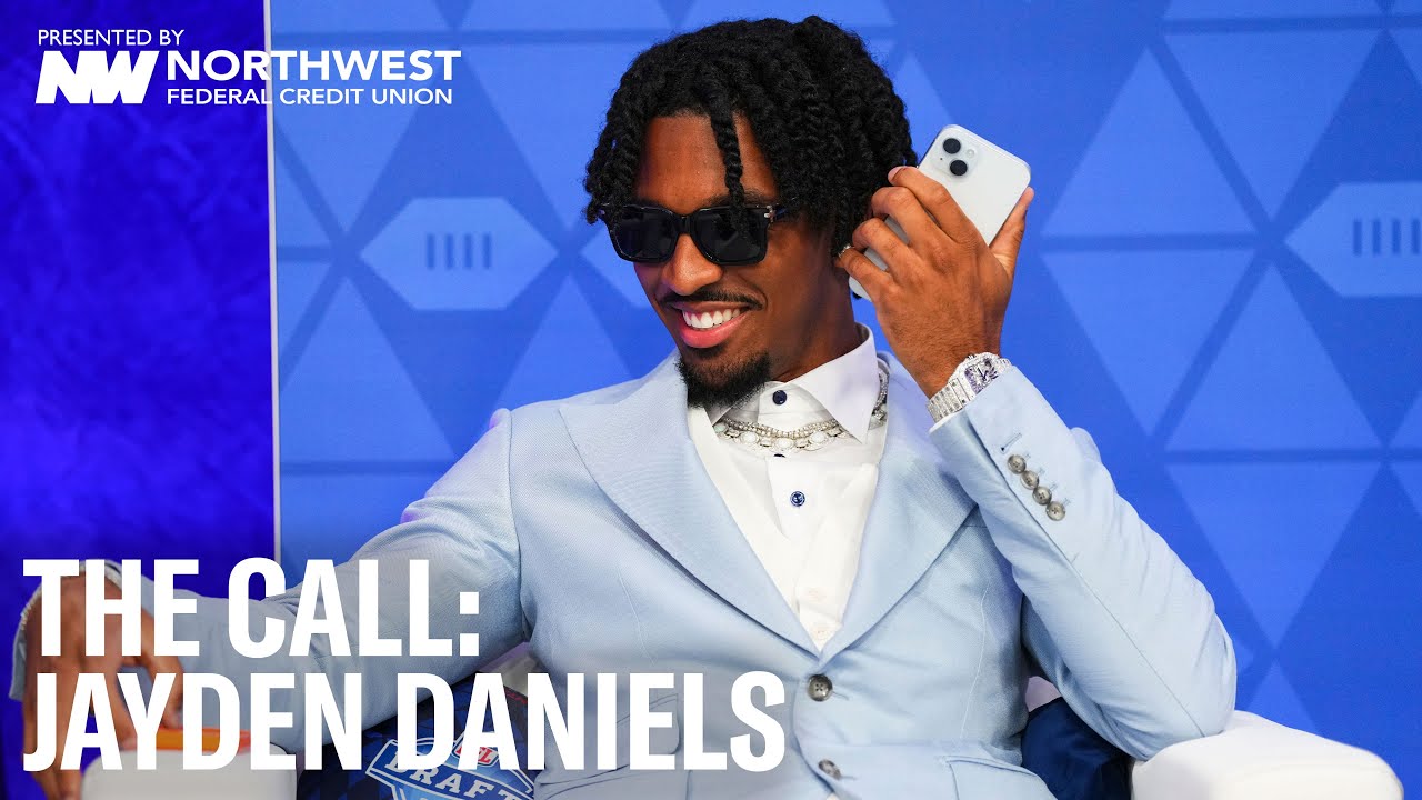 "You're a Dog A** Competitor" | Jayden Daniels Gets the Phone Call from Commanders Brass | NFL Draft