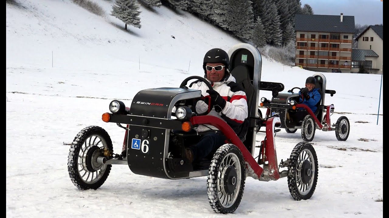 SWINCAR LA PETITE VOITURE ARAIGNÉE Á L'ALPE DU GRAND SERRE  VIDÉO 4K