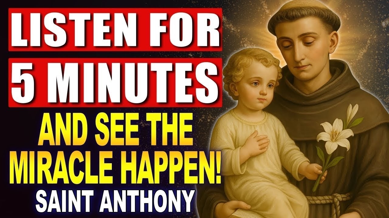 💖PRAY THIS POWERFUL PRAYER TO SAINT ANTHONY OF PADUA AND RECEIVE A MIRACLE TODAY 🙏