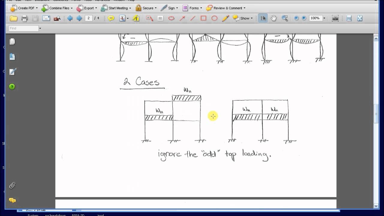 ACI moment and shear coefficients vs STAAD part 1
