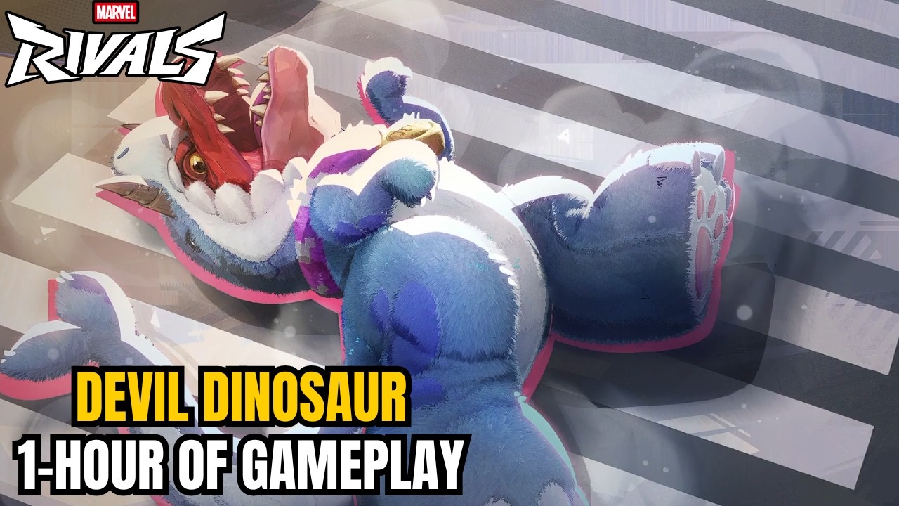 Devil Dinosaur Jeff the Dinosaur Full Gameplay (1 Hour) | Marvel Rivals | Season 9