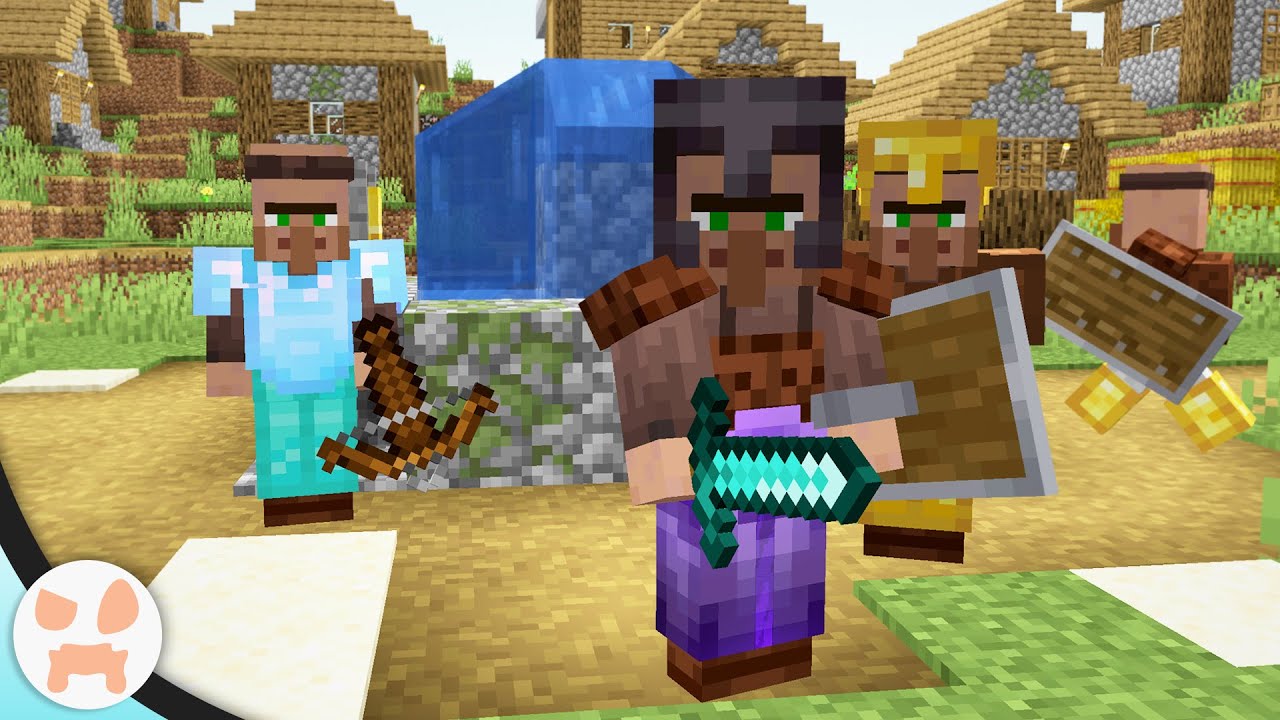 MINECRAFT ОХРАНЯЙ ЖИТЕЛЕЙ ДЕРЕВНИ!