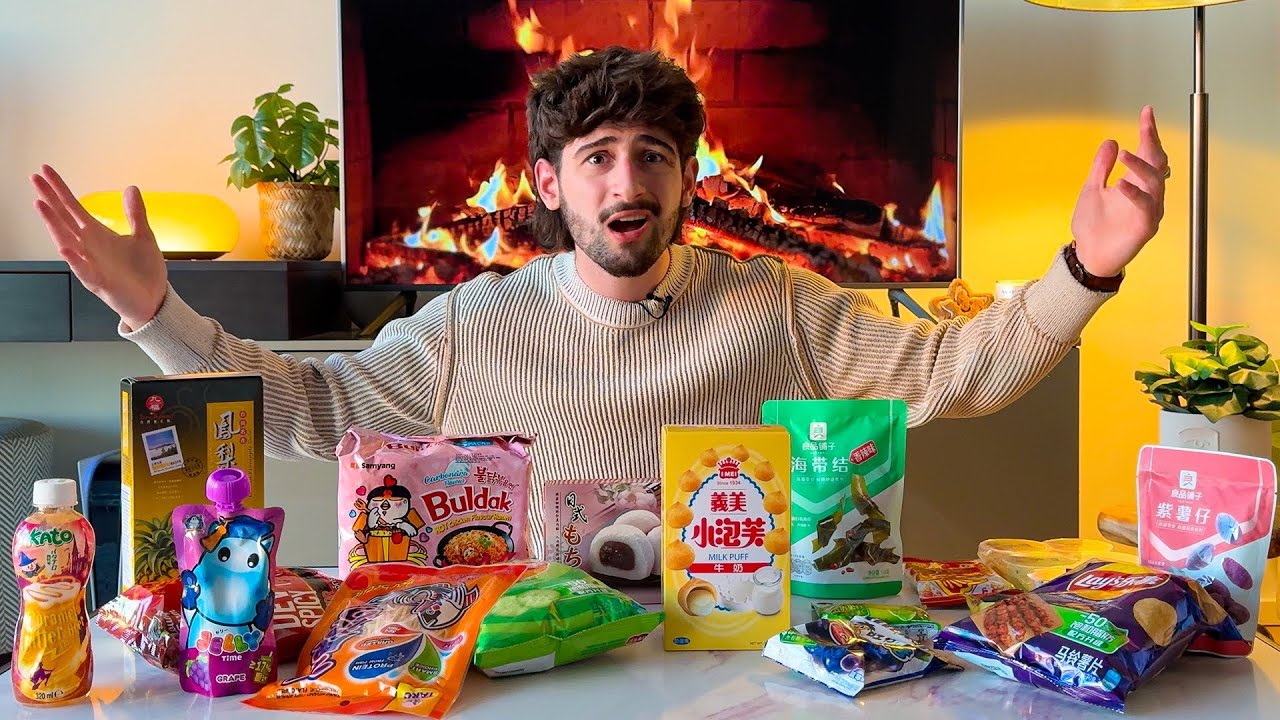 trying asian snacks 🤪
