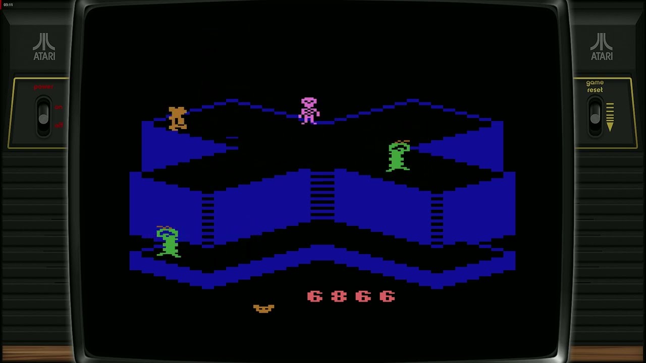 Crystal Castles (Atari 2600) | Bentley Bear Maze Adventure Gameplay