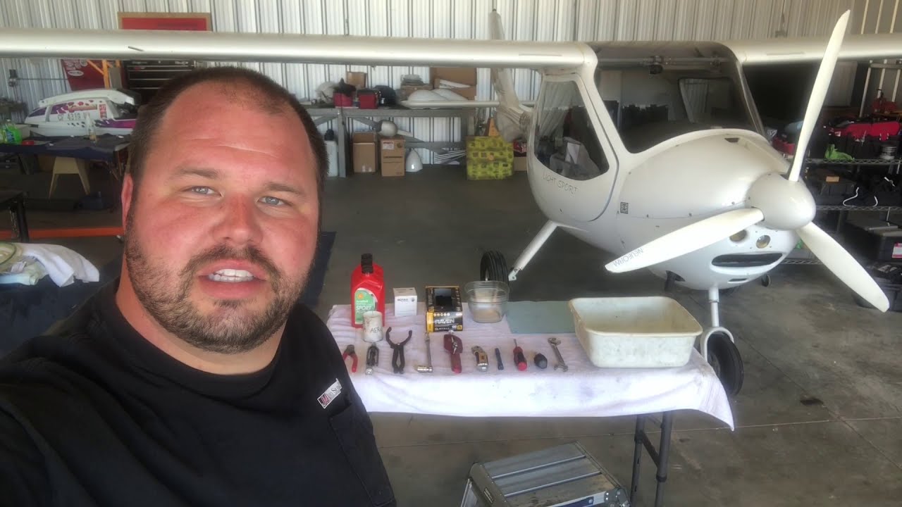Rotax 912 Oil Change Procedure Part 1