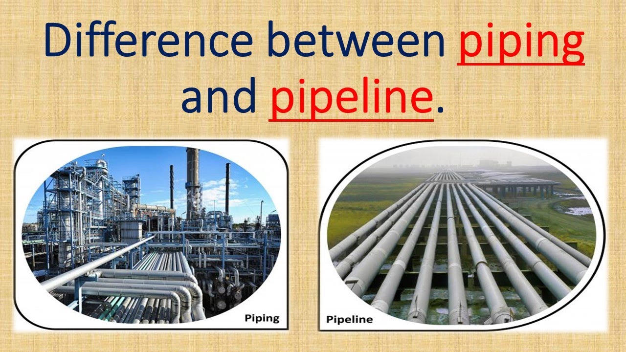 Difference between piping and pipeline.