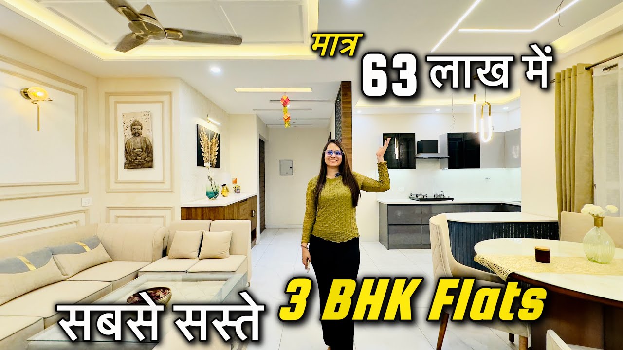 Affordable Luxury Flats near Chandigarh for Sale 😍 | 3BHK Flats in Zirakpur | Dream Home Tour