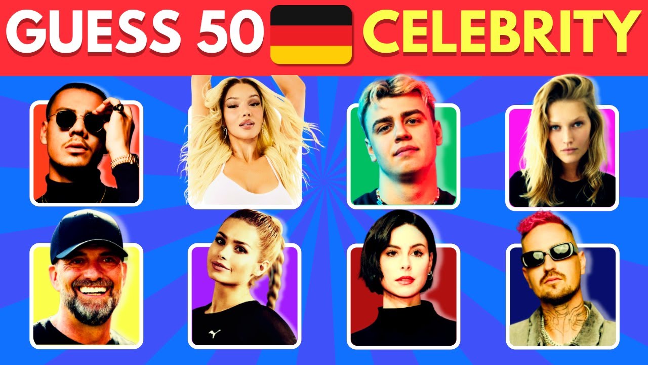 Can You Name These 50 Famous German Celebrities? 🇩🇪 | German Celebrity Picture Quiz