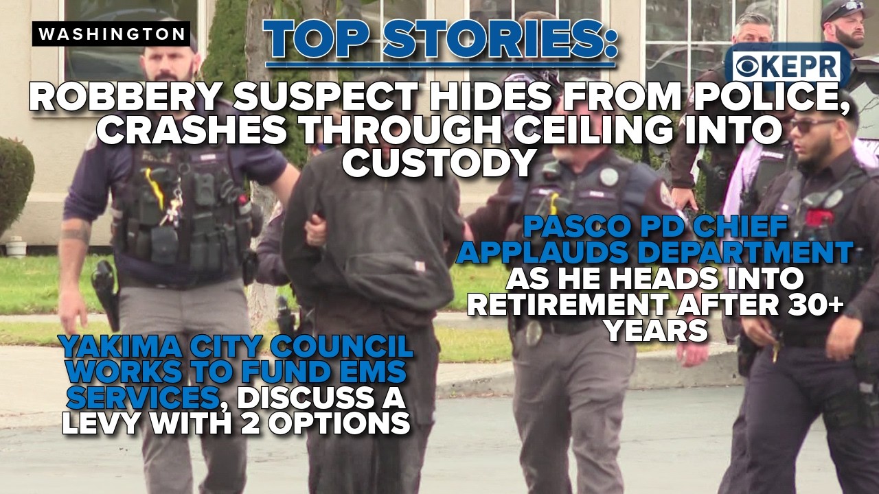 TOP STORIES: Robbery suspect arrested after standoff, crashes through ceiling and into custody