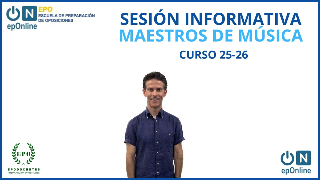 Sesión informativa Música Cuerpo de Maestros. Objetivo Maestros 2026