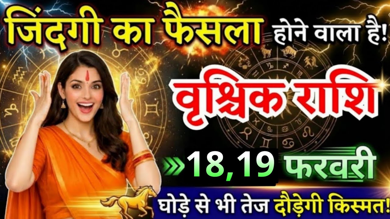 10, 11 फरवरी, वृश्चिक राशि वालों जिंदगी का फैसला होने वाला है, vrishchik Rashi, दौड़ेगी किस्मत