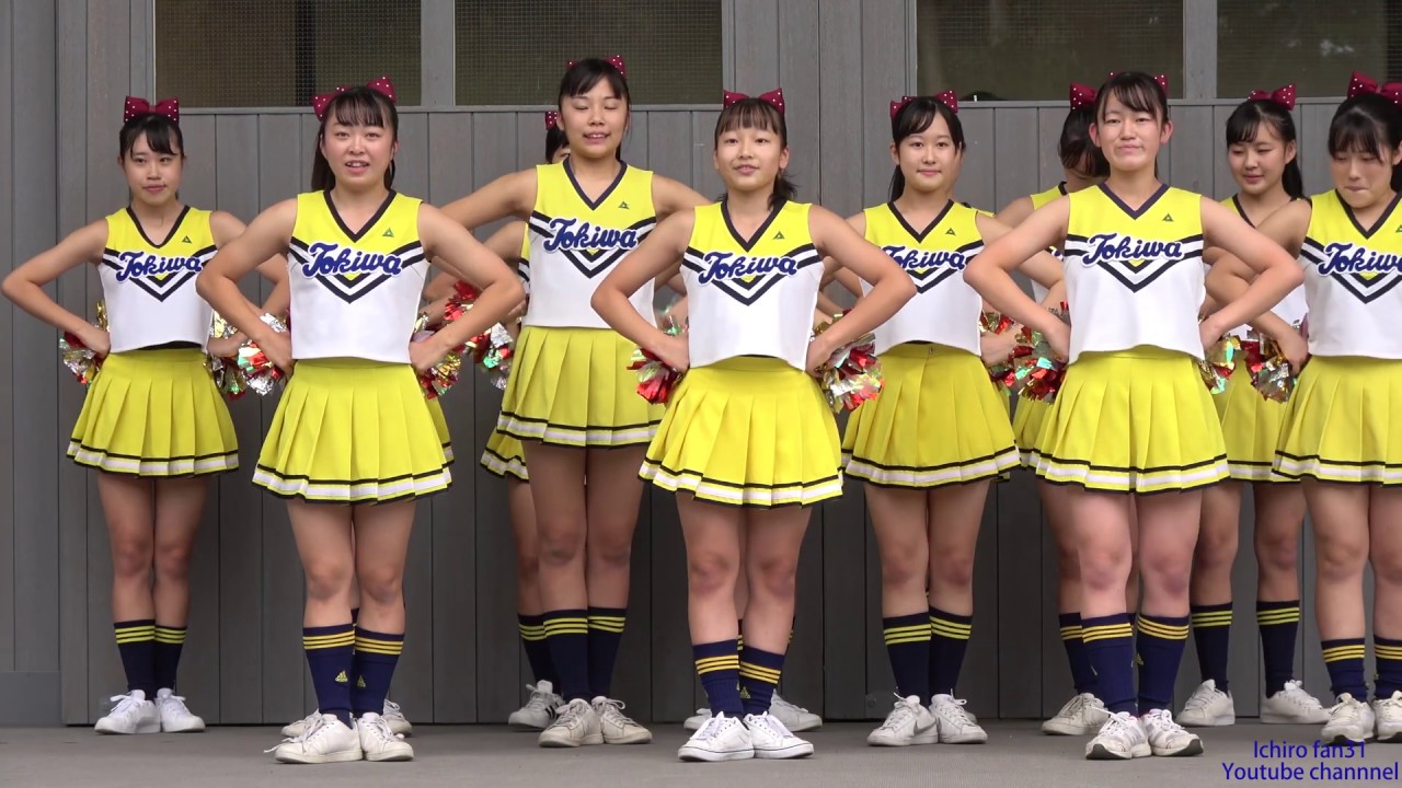 常磐大学高等学校チアリーダー5回目『Black Magic』@常磐大学・2019年ときわ祭