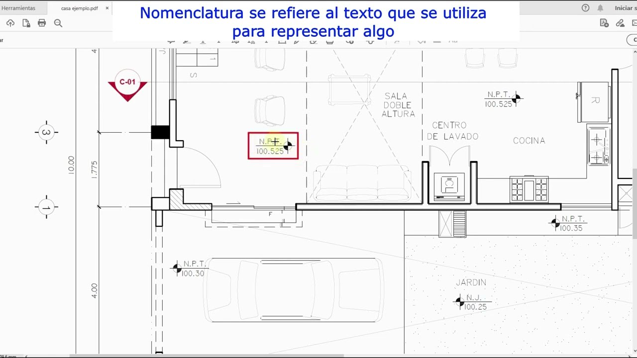 Como se representan los NIVELES en un plano