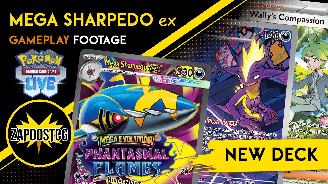 Колода Mega Sharpedo ex из Phantasmal Flames на самом деле ХОРОША!? (ККИ Покемон)