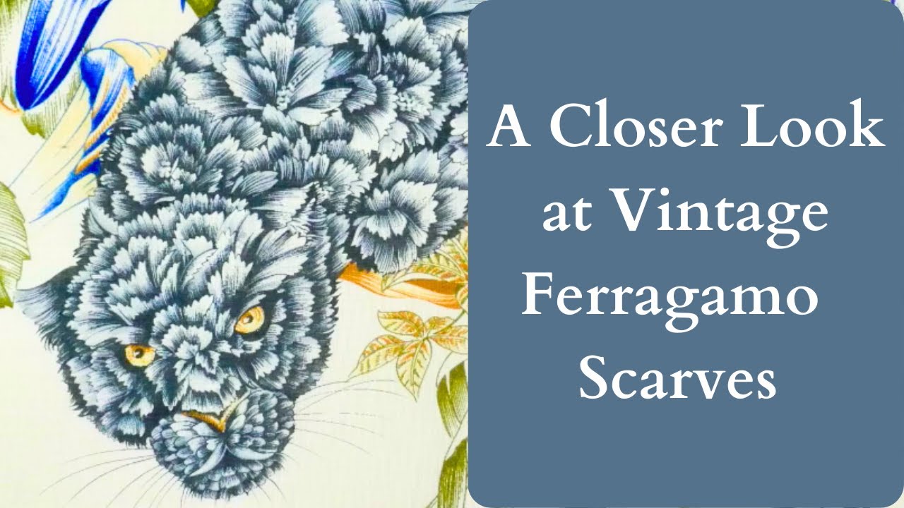 Up Close with Vintage Ferragamo Scarves