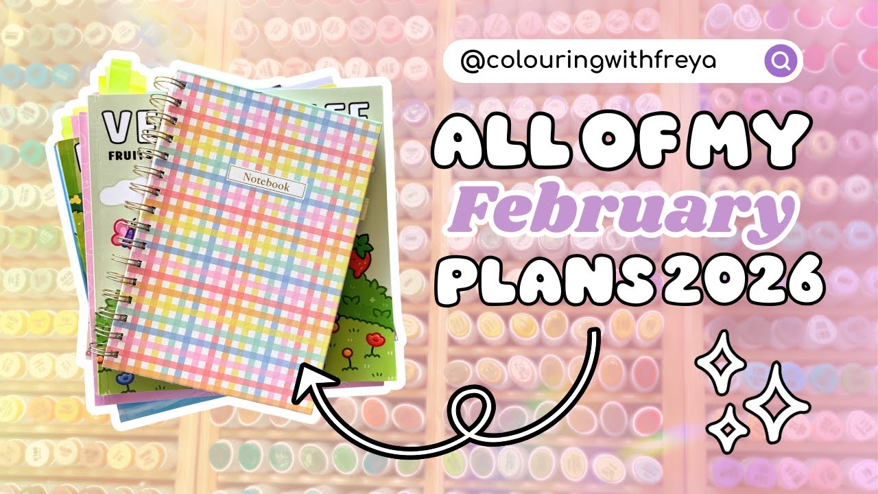 My Colouring Plans for February 2026 - A Chatty Look at Buddy Colour Pages, Goals and Groups